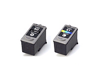 CANON PG40 CL41 COMBO BLACK + TRICOLOR COMPATIBLE  for Canon PIXMA iP1600 MP150 MP170 & more